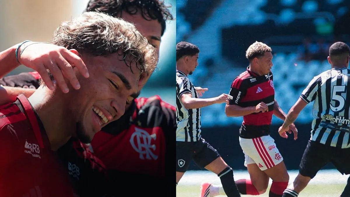 Flamengo supera expulsão de Daniel Sales e bate o Botafogo no Sub-20