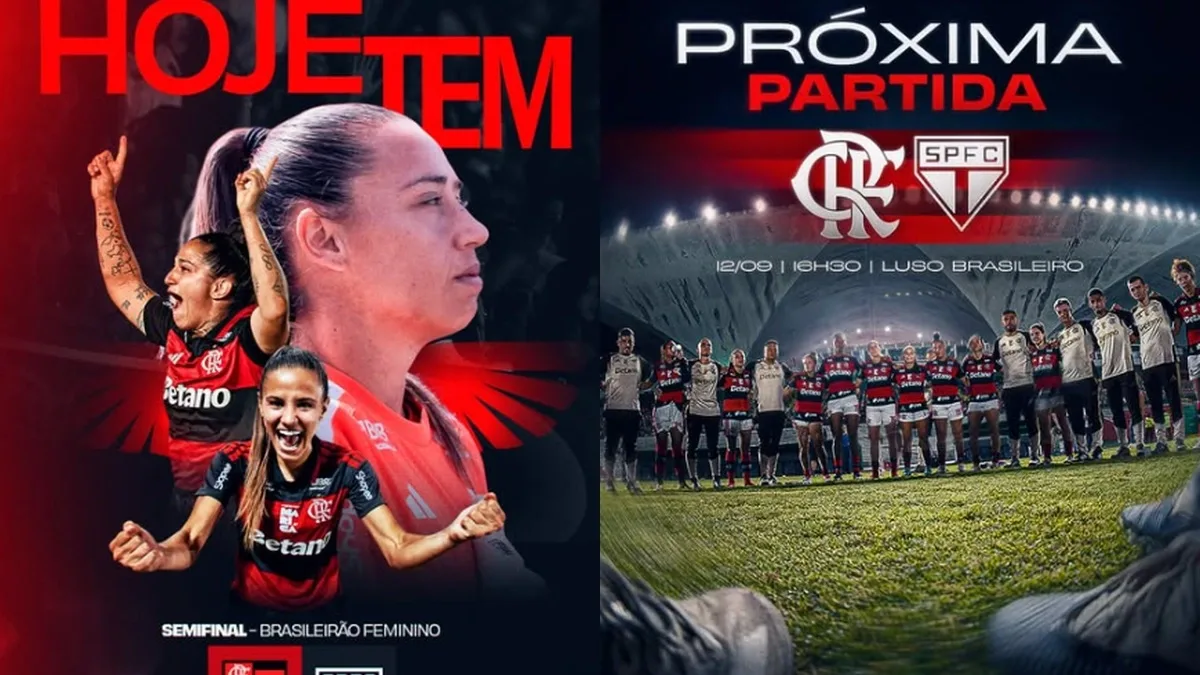 Flamengo e São Paulo medem forças por vaga na final do Brasileirão Feminino