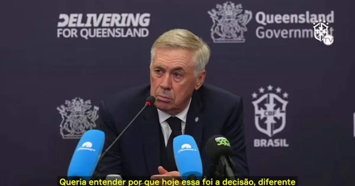 Ancelotti diz que ordenou pênalti de Vini Jr. contra a Austrália