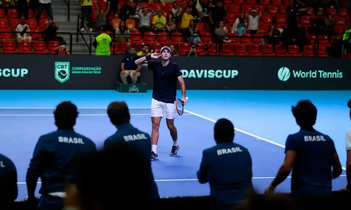 Despedida de Wawrinka termina com Brasil a uma vitória da classificação