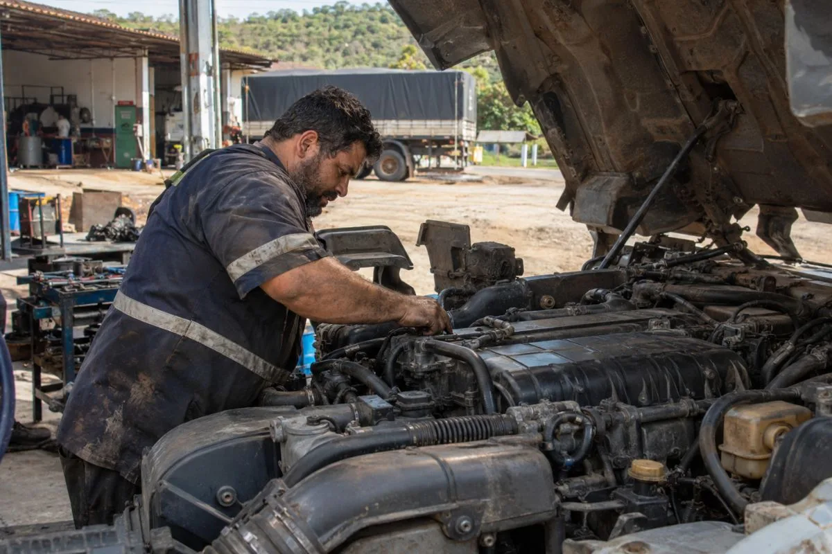 Motor de caminhão financiado quebra no terceiro mês, e reparo é orçado em R$ 28 mil