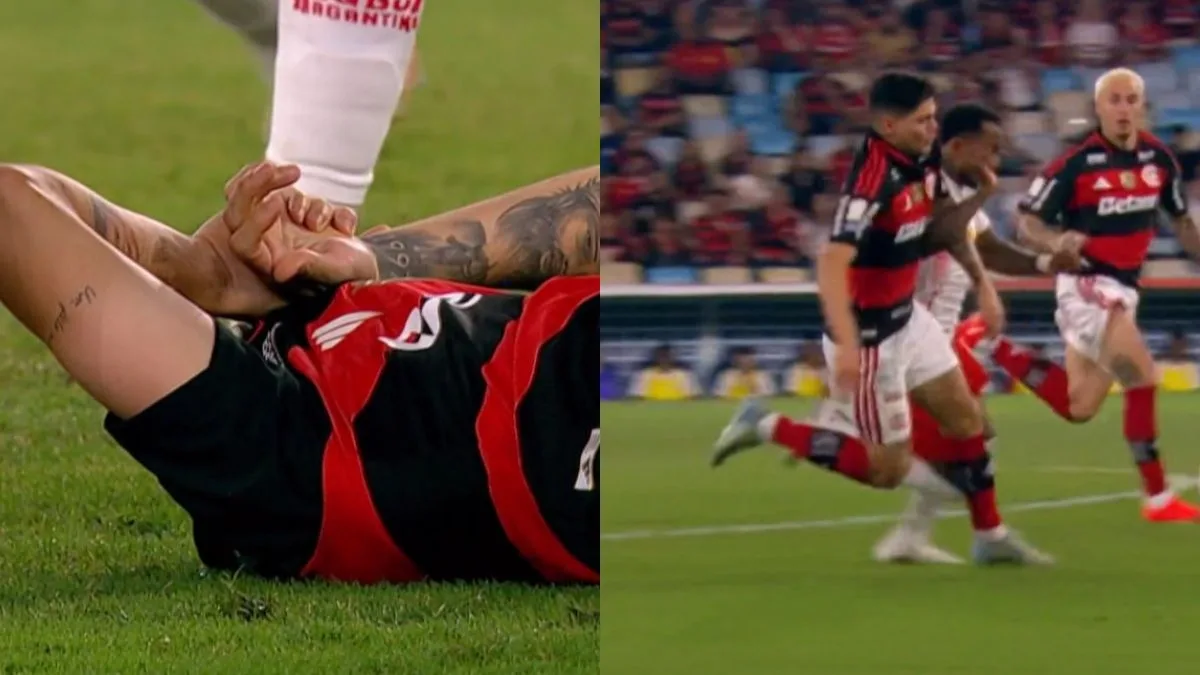 Ayrton Lucas deixa duelo do Flamengo após sentir a coxa direita