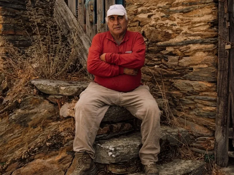 Sergio Cela é o único morador permanente de uma vila nas montanhas de León