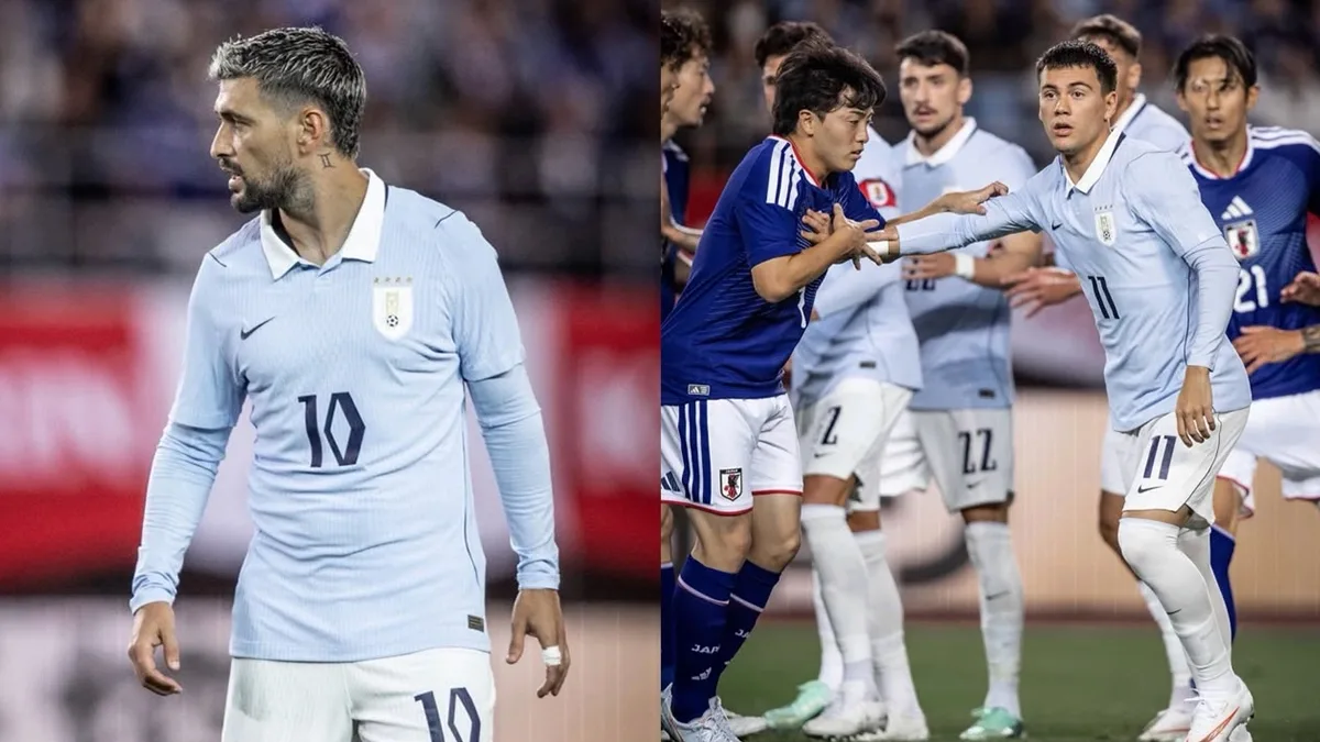 Japão marca duas vezes no fim e vence Uruguai em Miyagi